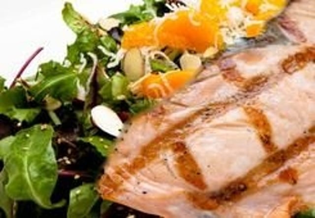 Grilled Salmon Salad.